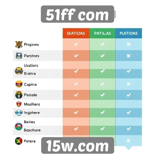 Comparação entre 51ff com e outras plataformas de jogos